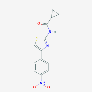 molecular formula C13H11N3O3S B336828 N-[4-(4-nitrophenyl)-1,3-thiazol-2-yl]cyclopropanecarboxamide 