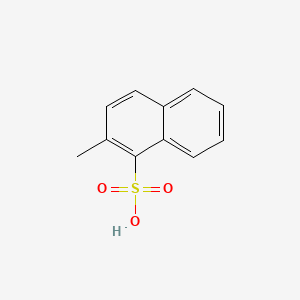 molecular formula C11H10O3S B3368285 Methylnaphthalenesulphonic acid CAS No. 20776-12-9