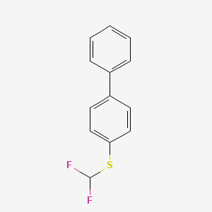 molecular formula C13H10F2S B3368289 4-(Difluoromethylthio)biphenyl CAS No. 207974-77-4