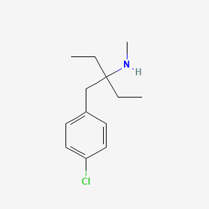 3-[(4-chlorophenyl)methyl]-N-methylpentan-3-amine