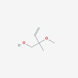 molecular formula C6H12O2 B3368329 2-Methoxy-2-methylbut-3-EN-1-OL CAS No. 2088-02-0