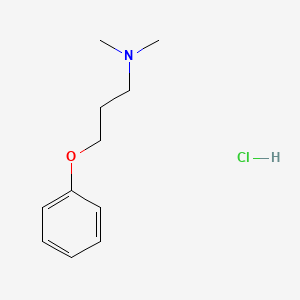 molecular formula C11H18ClNO B3368347 Phenyl 3-dimethylaminopropyl ether hydrochloride CAS No. 20904-18-1