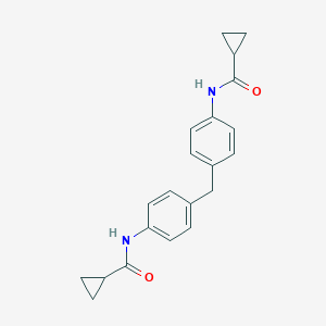 molecular formula C21H22N2O2 B336835 N,N'-(methanediyldibenzene-4,1-diyl)dicyclopropanecarboxamide 