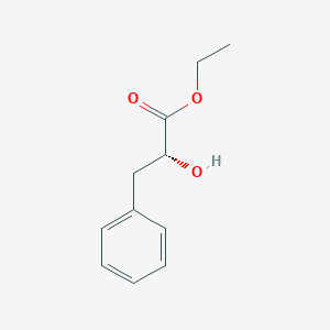 molecular formula C11H14O3 B3368364 Benzenepropanoic acid, alpha-hydroxy-, ethyl ester, (alphaR)- CAS No. 20918-88-1