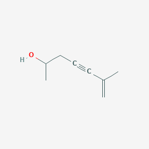 molecular formula C8H12O B3368368 6-Methyl-6-hepten-4-yn-2-ol CAS No. 20937-57-9