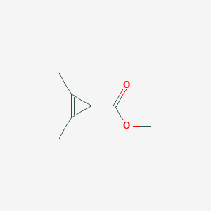 molecular formula C7H10O2 B3368376 1,2-二甲基-3-甲氧羰基环丙烯 CAS No. 20939-00-8