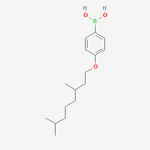molecular formula C16H27BO3 B3368390 4-(3,7-Dimethyloctyloxy)benzeneboronic acid CAS No. 209673-75-6