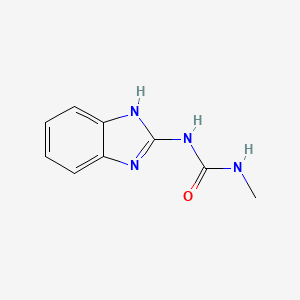 molecular formula C9H10N4O B3368420 1-(2-Benzimidazolyl)-3-methylurea CAS No. 21035-25-6
