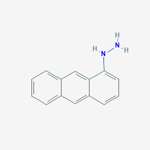 molecular formula C14H12N2 B3368436 Anthracen-1-YL-hydrazine CAS No. 210696-84-7