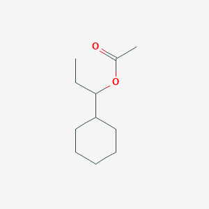molecular formula C11H20O2 B3368446 1-Cyclohexyl-1-propyl acetate CAS No. 2114-32-1