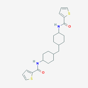 molecular formula C23H30N2O2S2 B336845 N-[4-({4-[(thien-2-ylcarbonyl)amino]cyclohexyl}methyl)cyclohexyl]thiophene-2-carboxamide 