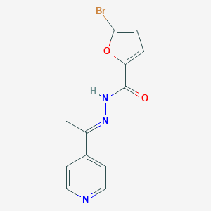 molecular formula C12H10BrN3O2 B336849 5-bromo-N'-[(1E)-1-(pyridin-4-yl)ethylidene]furan-2-carbohydrazide 