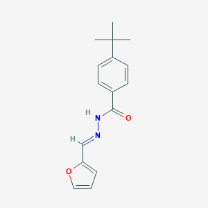 molecular formula C16H18N2O2 B336850 4-tert-butyl-N'-(2-furylmethylene)benzohydrazide 