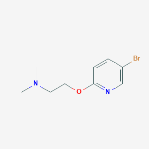 molecular formula C9H13BrN2O B3368502 2-((5-Bromopyridin-2-yl)oxy)-N,N-dimethylethanamine CAS No. 212961-35-8