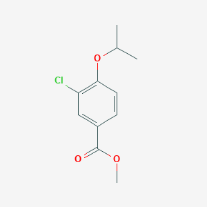 molecular formula C11H13ClO3 B3368557 Methyl 3-chloro-4-isopropoxybenzoate CAS No. 213598-06-2