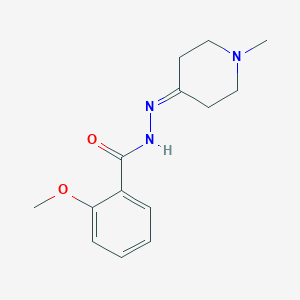 molecular formula C14H19N3O2 B336856 2-methoxy-N'-(1-methylpiperidin-4-ylidene)benzohydrazide 