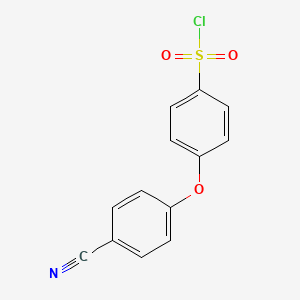 molecular formula C13H8ClNO3S B3368616 4-(4-Cyanophenoxy)benzene-1-sulfonyl chloride CAS No. 214353-90-9