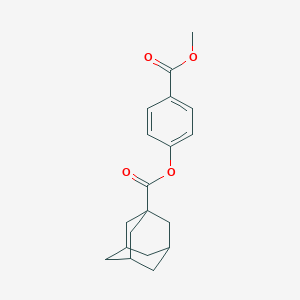 molecular formula C19H22O4 B336864 4-(Methoxycarbonyl)phenyl 1-adamantanecarboxylate 