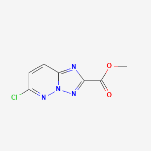 molecular formula C7H5ClN4O2 B3368661 Methyl 6-chloro[1,2,4]triazolo[1,5-b]pyridazine-2-carboxylate CAS No. 215530-61-3