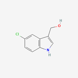 molecular formula C9H8ClNO B3368671 (5-chloro-1H-indol-3-yl)methanol CAS No. 215998-11-1