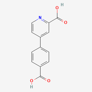 molecular formula C13H9NO4 B3368678 4-(4-Carboxyphenyl)pyridine-2-carboxylic acid CAS No. 216059-90-4