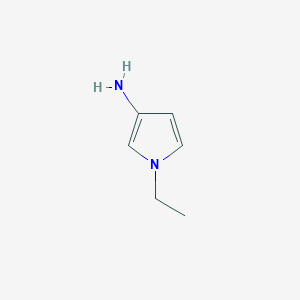 molecular formula C6H10N2 B3368715 1H-Pyrrol-3-amine, 1-ethyl- CAS No. 216591-46-7