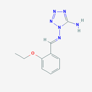 molecular formula C10H12N6O B336874 N*1*-(2-Ethoxy-benzylidene)-tetrazole-1,5-diamine 