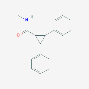 molecular formula C17H17NO B3368746 N-methyl-2,3-diphenylcyclopropane-1-carboxamide CAS No. 21760-08-7