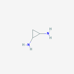 molecular formula C3H8N2 B3368750 环丙烷-1,2-二胺 CAS No. 2177-52-8