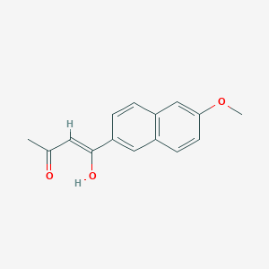molecular formula C15H14O3 B3368795 (Z)-4-hydroxy-4-(6-methoxynaphthalen-2-yl)but-3-en-2-one CAS No. 218768-11-7