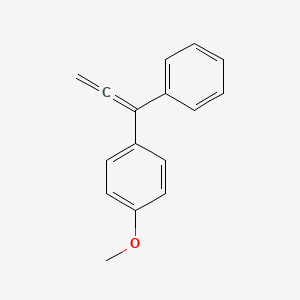 molecular formula C16H14O B3368803 1-Methoxy-4-(1-phenylpropa-1,2-dienyl)benzene CAS No. 218911-52-5