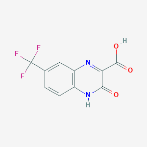 3-Hydroxy-7-(trifluoromethyl)quinoxaline-2-carboxylic acid