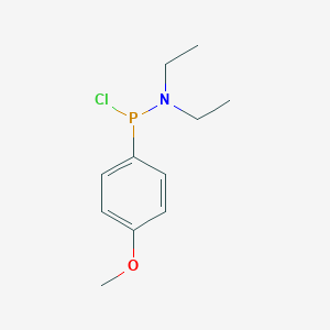 molecular formula C11H17ClNOP B3368852 4-Methoxyphenyl(diethylamino)chlorophosphine CAS No. 220185-34-2