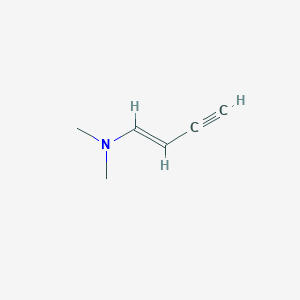 molecular formula C6H9N B3368868 But-1-yne-3-ene, 4-dimethylamino- CAS No. 2206-24-8