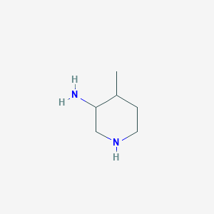 molecular formula C6H14N2 B3368915 4-Methylpiperidin-3-amine CAS No. 221221-30-3