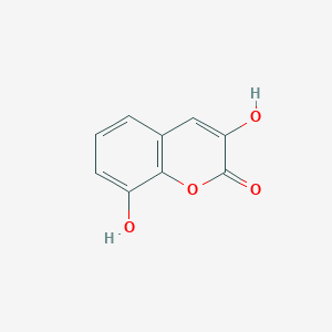 molecular formula C9H6O4 B3368920 3,8-Dihydroxy-2H-1-benzopyran-2-one CAS No. 22132-00-9