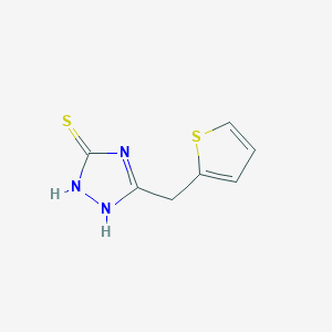 molecular formula C7H7N3S2 B3368924 5-(thiophen-2-ylmethyl)-4H-1,2,4-triazole-3-thiol CAS No. 221525-03-7