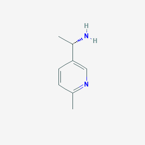 molecular formula C8H12N2 B3368927 (s)-1-(6-Methylpyridin-3-yl)ethanamine CAS No. 221677-41-4