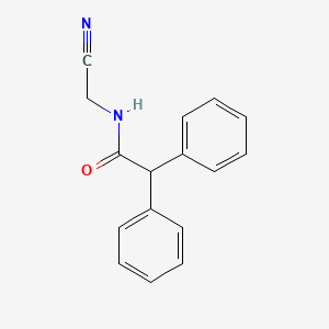 molecular formula C16H14N2O B3368928 n-(Cyanomethyl)-2,2-diphenylacetamide CAS No. 22192-91-2