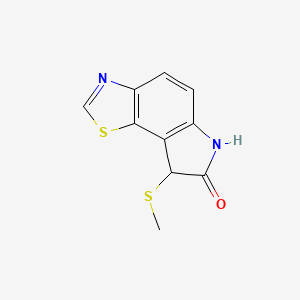 molecular formula C10H8N2OS2 B3368935 8-Methylsulfanyl-6,8-dihydro-1-thia-3,6-diaza-as-indacen-7-one CAS No. 222036-26-2