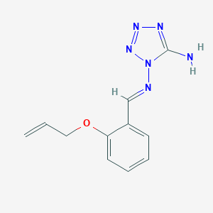 molecular formula C11H12N6O B336894 N*1*-(2-Allyloxy-benzylidene)-tetrazole-1,5-diamine 