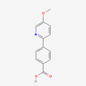 molecular formula C13H11NO3 B3368973 4-(5-Methoxypyridin-2-yl)benzoic acid CAS No. 223127-53-5