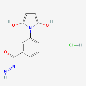 molecular formula C11H10ClN3O3 B3368990 3-N-Maleimidobenzohydrazide-HCl CAS No. 223528-57-2