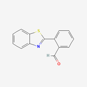 molecular formula C14H9NOS B3369009 2-(1,3-Benzothiazol-2-yl)benzaldehyde CAS No. 223576-00-9