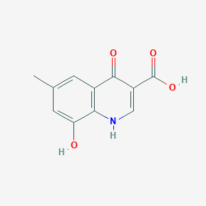 molecular formula C11H9NO4 B3369018 4,8-Dihydroxy-6-methylquinoline-3-carboxylic acid CAS No. 22366-37-6