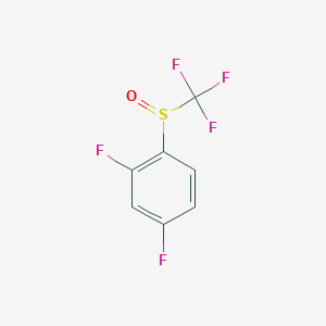 molecular formula C7H3F5OS B3369020 2,4-Difluorophenyl trifluoromethyl sulphoxide CAS No. 223683-75-8