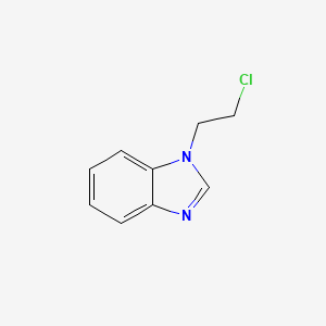 molecular formula C9H9ClN2 B3369072 Benzimidazole, 1-(2-chloroethyl)- CAS No. 22492-19-9