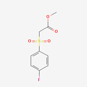 molecular formula C9H9FO4S B3369091 Methyl 2-(4-fluorobenzenesulfonyl)acetate CAS No. 226396-71-0