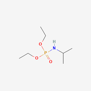 molecular formula C7H18NO3P B3369099 Phosphoramidic acid, (1-methylethyl)-, diethyl ester CAS No. 22685-19-4