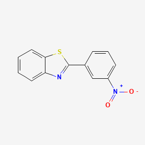 molecular formula C13H8N2O2S B3369193 2-(3-硝基苯基)-1,3-苯并噻唑 CAS No. 22868-33-3